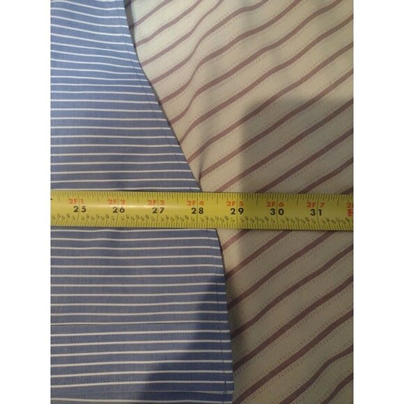 New Cutter & Buck Shirt Men’s Size Small Blue Striped Button Down Long Sleeve - Picture 11 of 11